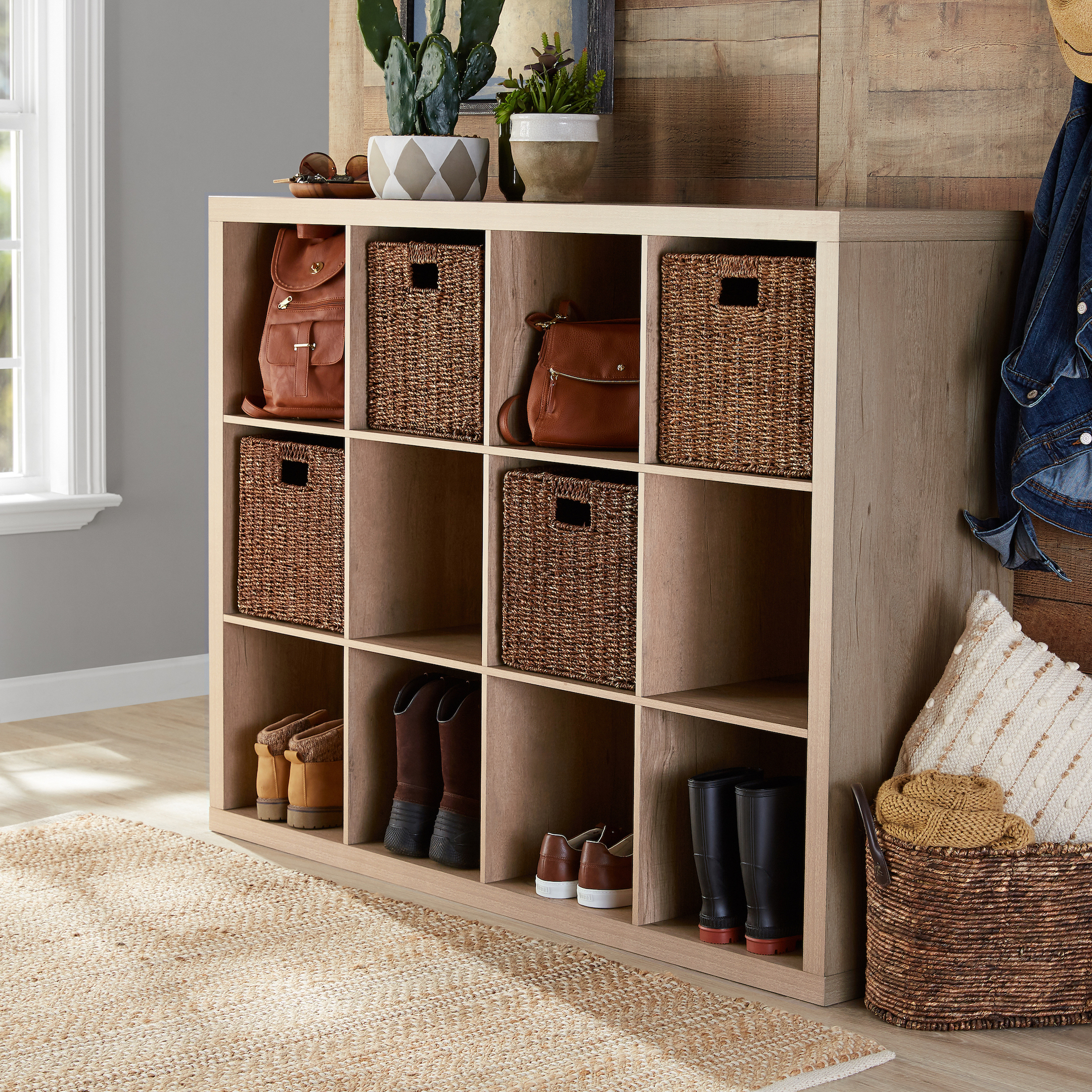 Better Homes & Gardens 12-Cube Storage Organizer, Natural - image 2 of 6