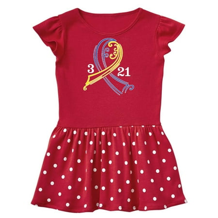 

Inktastic Down Syndrome Ribbon 3 21 Gift Toddler Girl Dress