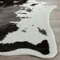 thumbnail image 3 of Safavieh Faux Cow Hide Bruce Abstract Area Rug, Dark Gray, 5' x 6'7", 3 of 8