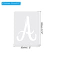 thumbnail image 2 of Unique Bargains 2 Inch Letter Stencils Number Stencils, 63 Pack Reusable Alphabet Templates Numbers Stencil Set Style 10, White, 2 of 6