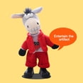 thumbnail image 3 of Lovely Plush Interactive Toy Novedad Swing Doll Favores rojo Zulema juguetes de burro bailando, 3 of 8