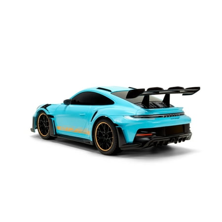 Jada Toys Porsche 911 (992) GT3 RS – 1:16 RC – USB Rechargeable with Turbo Function, Radio Control Cars(Blue)