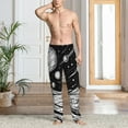 thumbnail image 2 of Disketp Cosmic Landscape Celestial Art Men's Pajama Pants - Ultra Soft Fleece Sleep and Lounge Pants (Size: S-XXL)-X-Large, 2 of 6