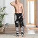 thumbnail image 2 of Fotbe Cosmic Landscape Celestial Art Pantalones de Pijama para Hombre, Pantalones de Dormir, Pantalones de Casa con Cintura Ajustable y Bolsillos-Large, 2 of 6