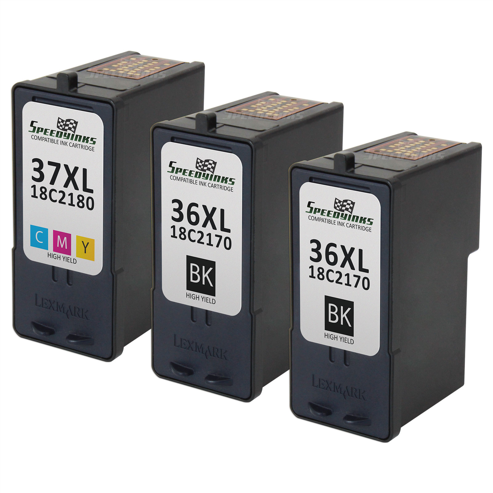 Speedy Inks - Remanufactured Lexmark 2 36XL 18C2170 High Yield Black & 1 37XL 18C2180 High Yield Color Ink Cartridges For Lexmark X3650, X4650, X5650, X5650es, X6650, X6675, Z2420 - image 5 of 5