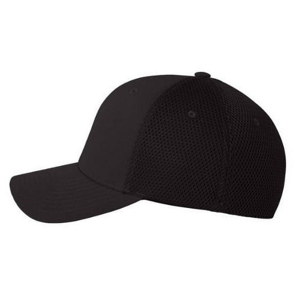 Flexfit 6533 Ultrafibre & Airmesh Fitted Cap, Black Largexlarge