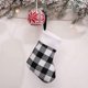 thumbnail image 5 of 2026 Pieces Christmas Decorations Black and White Lattice Plush Christmas Socks Hanging Candy Gifts, 5 of 5