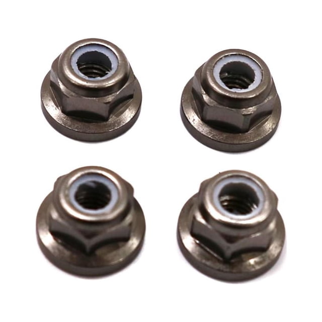 ZheElen Aluminum Alloy 1/7 Tyre Nut For UDR Short Course 4pcs RC Car Accessories Replacement Parts RC Upgrade Part Titanium