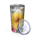 thumbnail image 2 of Flowers and Butterflies 10oz Tumblers Stainless Steel Tumbler with Lid and Straw,Vacuum Insulated Double Wall Travel Tumbler Cups with Cleaning Brush for Coffee, Tea, 2 of 4