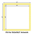 thumbnail image 2 of Yellow Picture Frame Mat for 22x22 Frames - Fits 20x20 Photos - 1 Mat, 2 of 7