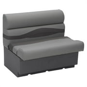 Lippert 803553 36 in. Pontoon Furn Bench Seat, Charcoal