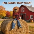 thumbnail image 6 of 2Pcs Set 15" Animated Banjo Skeletons with Clothes and Hat for Yard Garden Props Halloween Party Decor, 6 of 9