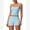 Sky Blue, variant on IDOPIP 2 Pieces Workout Sets for Women Cross Back Tank Top Matching High Waist Biker Shorts Sports Bra Gym Leggings Yoga Pilates Outfits Tracksuit