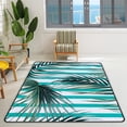 thumbnail image 2 of Crawling Indoor Carpet Play Mat Tropical Palm Leaves Striped for Living Room Bedroom Educational Nursery Floor Mat Area Rugs 60x39inch, 2 of 6
