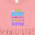 thumbnail image 4 of Inktastic Some Bunny is Going to Be a Big Sister with Bunny Ears and Flowers Girls Baby Dress, 4 of 5