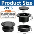 thumbnail image 5 of Ebaokuup 2-Pack 2" Patio Table Umbrella Hole Ring Plug Set for Outdoor Tables, 5 of 8