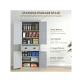 thumbnail image 4 of HOMCOM 72" Kitchen Pantry, Tall Storage Cabinet, Freestanding Cupboard, 4 of 4