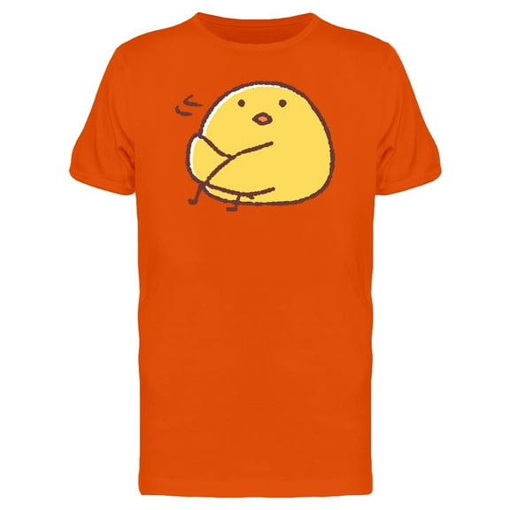 Cue Funny Unsatisfied Chicken Tee Men's -Image by Shutterstock
