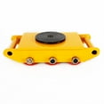 thumbnail image 5 of FETCOI 6/8/12Ton Heavy Duty Machine Dolly Skate Machinery Roller Mover Cargo Trolley-Yellow- 8T/17,600 lbs, 5 of 7