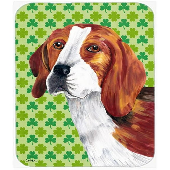 Carolines Treasures  Beagle St. Patricks Day Shamrock Portrait Mouse Pad