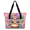 Multicolor 3, variant on Mexican Talavera Ceramic Tile Tote Bag for Women, Lightweight Waterproof Large Shoulder Handbag with Zipper for Travel Gym Work Shopping, Mexico