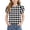 A145 Black, variant on Kids Girls Pullover Puff Short Sleeve Buffalo Plaid Checkered Pattern Summer Tops Crewneck Comfortable Active Wear Everyday Casual Gathering Basic Shirts Clothes
