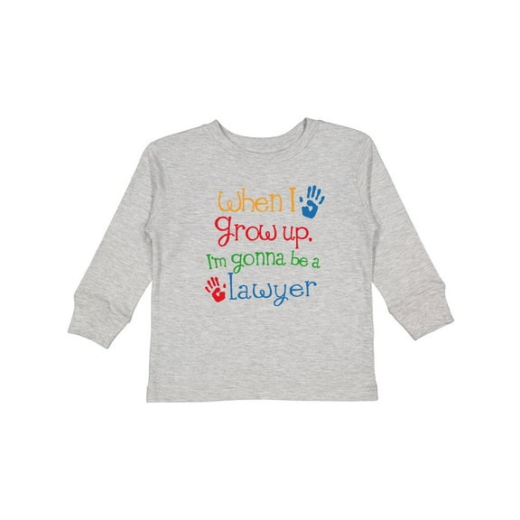 Inktastic Future Lawyer Boys Girls Attorney Boys or Girls Long Sleeve Toddler T-Shirt