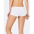 thumbnail image 5 of Boody Organic Bamboo Ecowear Women Boyleg Briefs, White, x-Small - 2 Pack, 5 of 7
