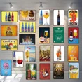 thumbnail image 2 of Letrero de hojalata con cerveza belga vintage, arte de pared de metal retro para decoración del hogar, bar, cafetería, tienda o restaurante xCM, 2 of 5
