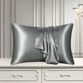 YIMWNYI Satin Pillowcase 20x30 Inches, Luxury CottonPolyester Blend