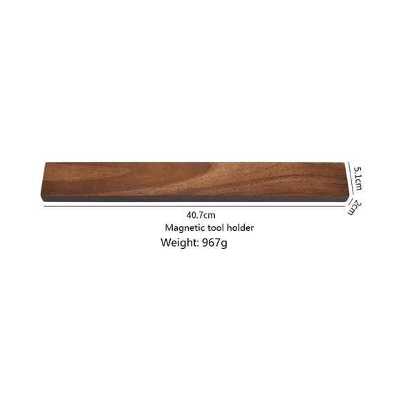 Wooden Strip Magnetic Knife Holder Wall Mount for Metal Knives Wood Block Magnet Knives Rack Kitchen Tool