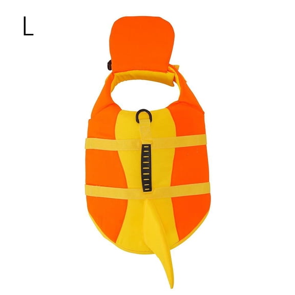 Cute Shark Dog Life for Small Medium Large Dogs, High Buoyancy Swim Vest with Front Chin Float and Handle, Adjustable Pet Life , for Pool Beach Boating