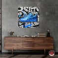 thumbnail image 3 of Graffiti Fabric Sneaker Canvas Urban Art Prints by Notoriart, Gallery Wrapped, 30" x 30", 3 of 7