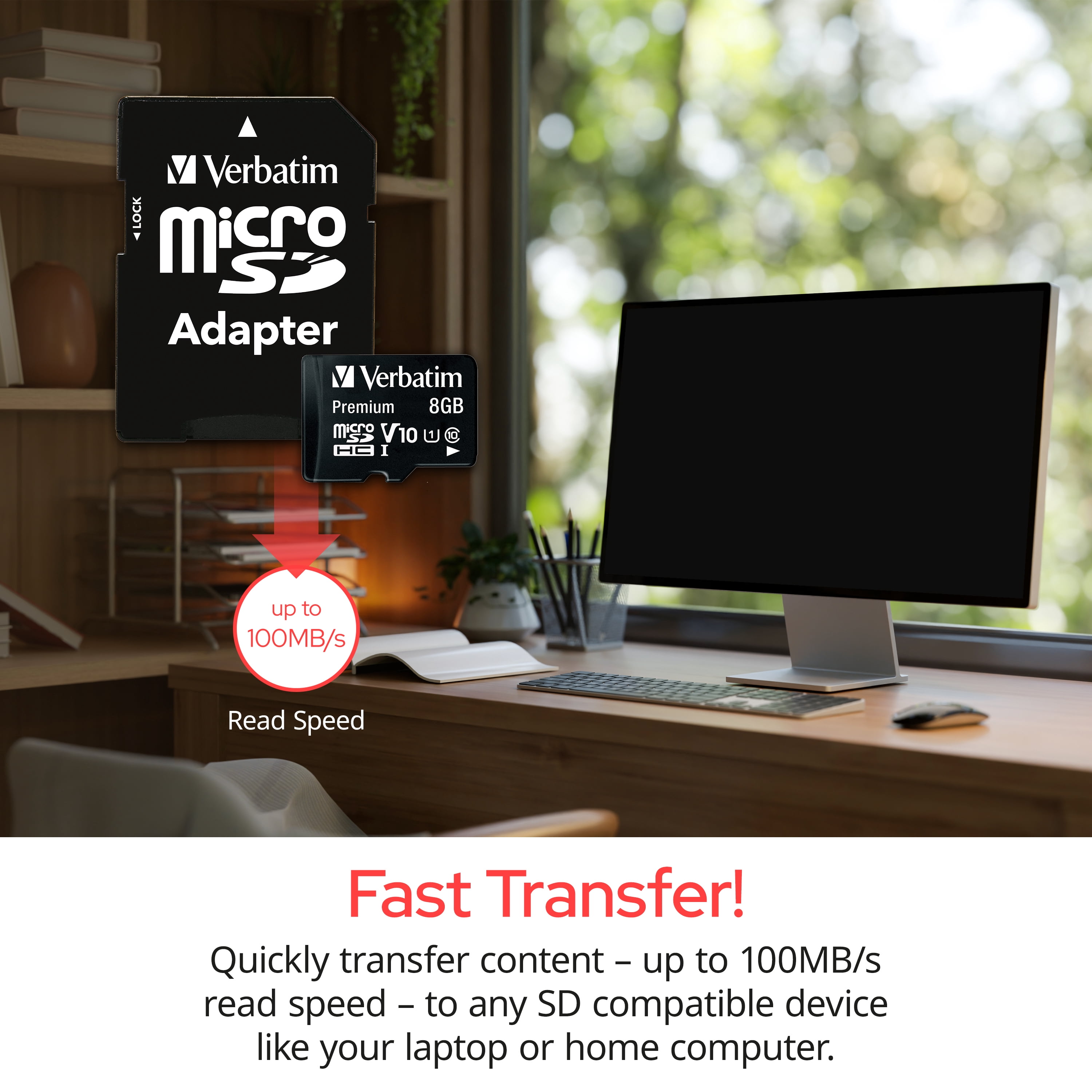 Verbatim 128GB Mirco SD card, 4 pk.