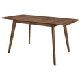 thumbnail image 3 of Alfredo 63-inch Extension Leaf Dining Table Natural Walnut, 3 of 7