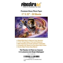 17" X 22" Premium Glossy Inkjet Photo Paper - 20 Sheets