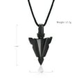 thumbnail image 3 of Personalized Engrave Text Urn Necklace for Men Arrowhead Cremation Ash Jewelry Memorial Lockets Pendant Keepsakes for Human Ashes for Women Memory Gift, 3 of 6