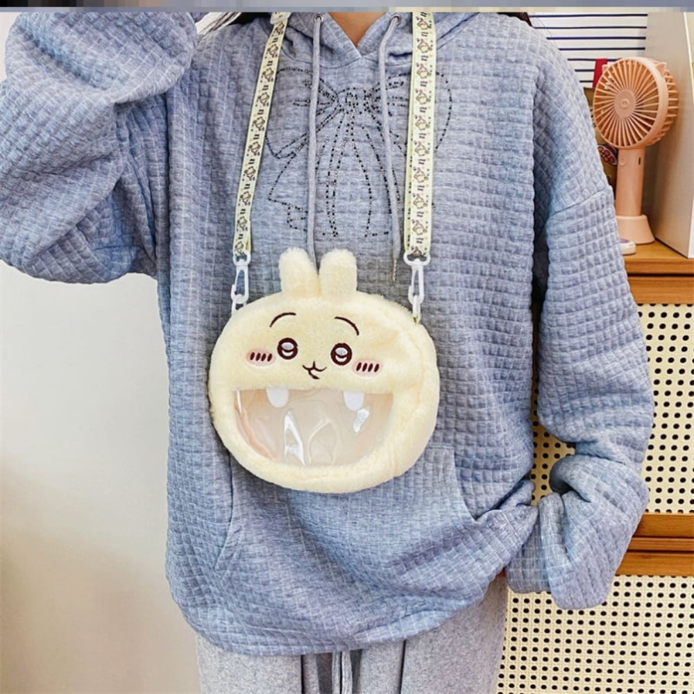 Chiikawa Cosmetic Bag Cute Plush Makeup Organizer Pouch Hachiware Usagi Kawaii Pencil Case Bags Travel Household Storage Bag