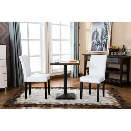 white urban parson chair set product