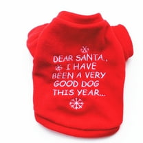 Djunllk Dog Sweaters Dog Warm Shirt Pet Dog Winter Christmas Print Clothes Pet Dog Long Sleeve, Dog Sweaters, Small Dog Coat Warm Sweartershirts on Clearance