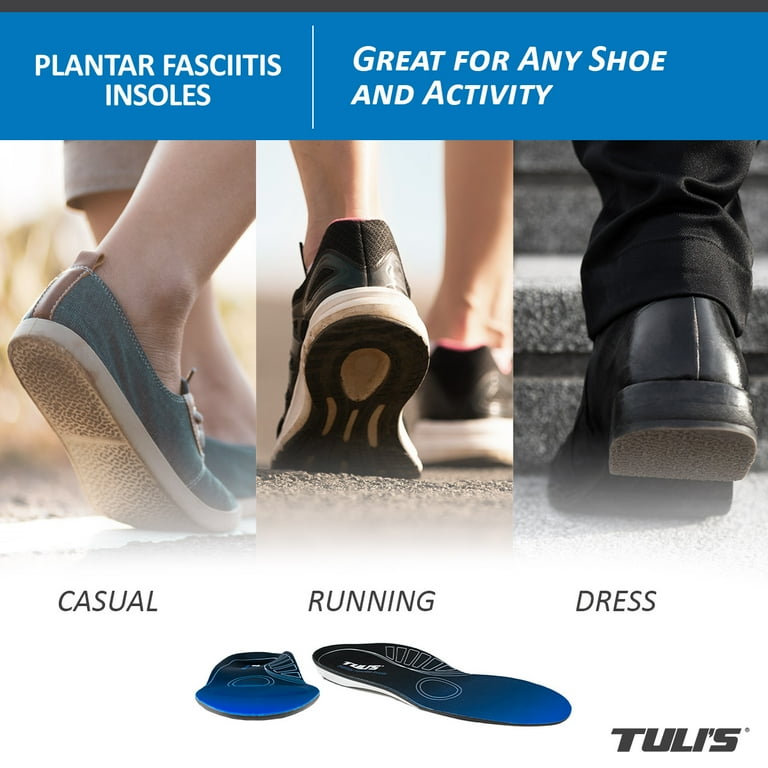 Tuli's Plantar Fasciitis Orthotic Insoles with Arch Support