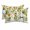 Yellow, Green, White, variant on Chaise Lounge Headrest Pillow 2 Pack, Hanging Floral Waterproof Chair Pillows with Insert & Adjustable Elastic Strap for Beach Pool Recliner, Spring Botanical Sunflower Green Leaves Outdoor Pillow