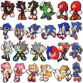 thumbnail image 4 of Hebillas de zapatos Kawaii Sonices con personajes de juegos de dibujos animados de anime, zapatillas de PVC para hacer tú mismo, accesorios de decoración, regalos de cumpleaños, 4 of 5