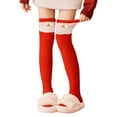 thumbnail image 2 of Ladies' Winter Christmas Themed Sleep Socks Made Of Coral Fleece, 2 of 4