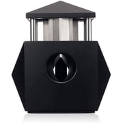 Colibri Quasar Premium 2-in-1 Desk Cutter - Ergonomic Dual V-Cut and Straight Cut, Spring-Loaded Stainless Steel Blade, Ideal for 60+ Ring Gauge Cigars - (Metallic Gunmetal)
