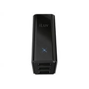 iLuv iAD117 - Power adapter - 1.5 A - 3 output connectors (USB) - for Apple iPad/iPhone/iPod