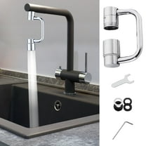 DAMAI U Shaped Faucet Extender, Universal Sink Faucet 1080° Rotatable Faucet Aerator Extension, Universal Sink Faucet 1080°/1440° Rotatable Faucet Aerator Extension(1 Set)