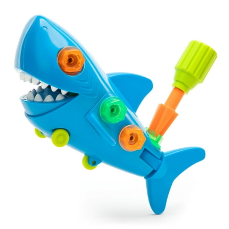Educational Insights Design & Drill Shark, Kids Tool Set, Construction Toys for Boys and Girls Ages 3 