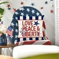 thumbnail image 3 of Clearance Under $5! InsCrazy Memorial Day Decorations Pillow Cover 18 X 18" Cushion Covers Star Flag Patriotics Cushion Covers Decor for For Sofa Bedroom Home Decor Big Savings, 3 of 6