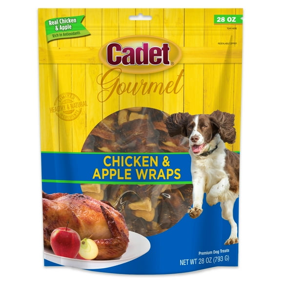 Cadet Gourmet Chicken & Apple Wrapped Dog Treats 28 Ounce (Pack of 1)